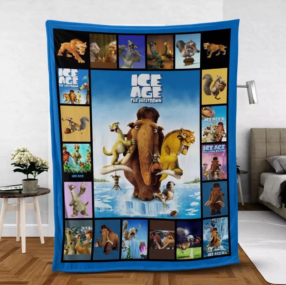 Ice Sherpa Fleece Sherpa Blanket