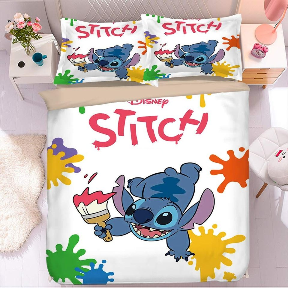 Lilo And Stitch Bedding Set Stitch And Water Color Duvet Covers