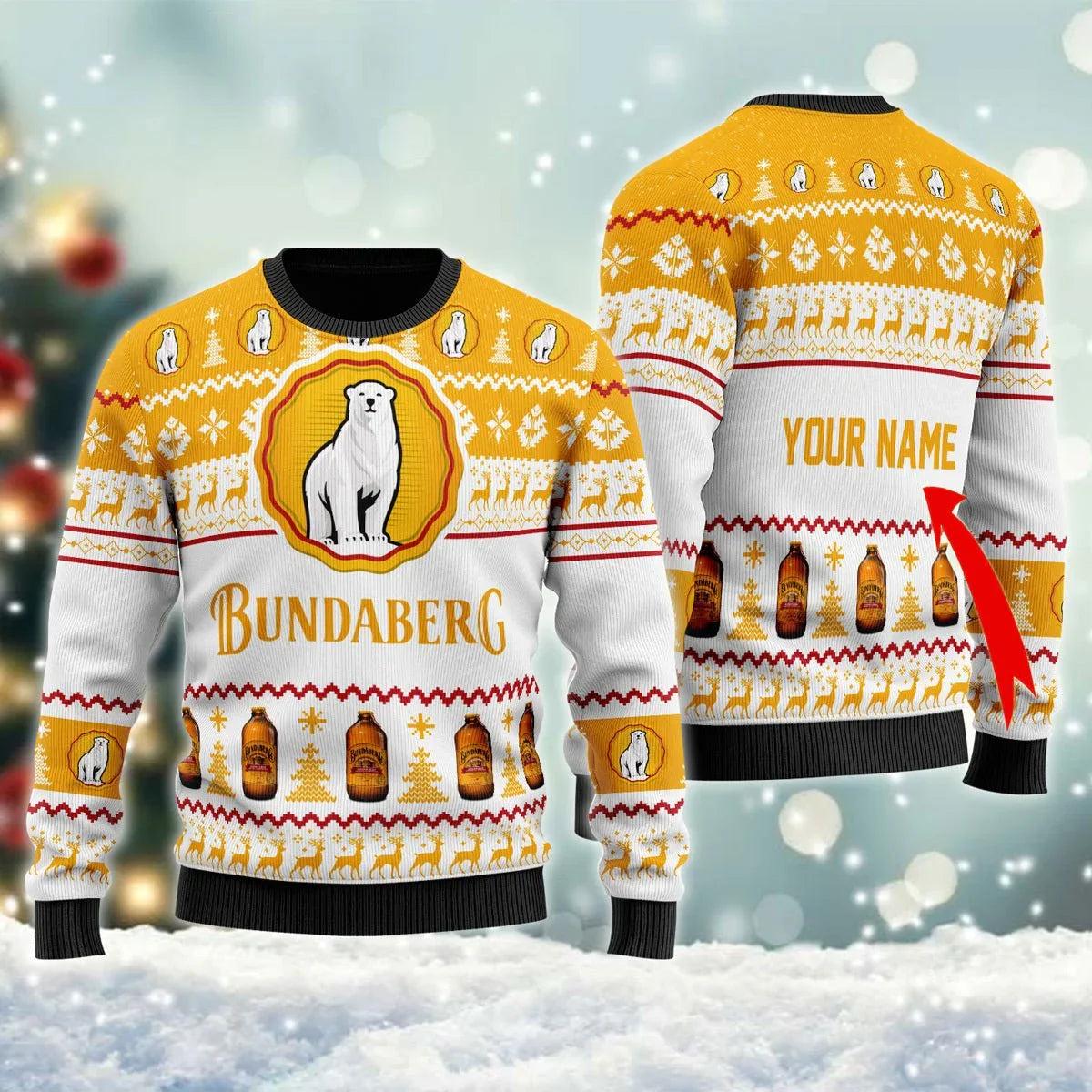 Personalized Bundaberg Ugly Christmas Sweater