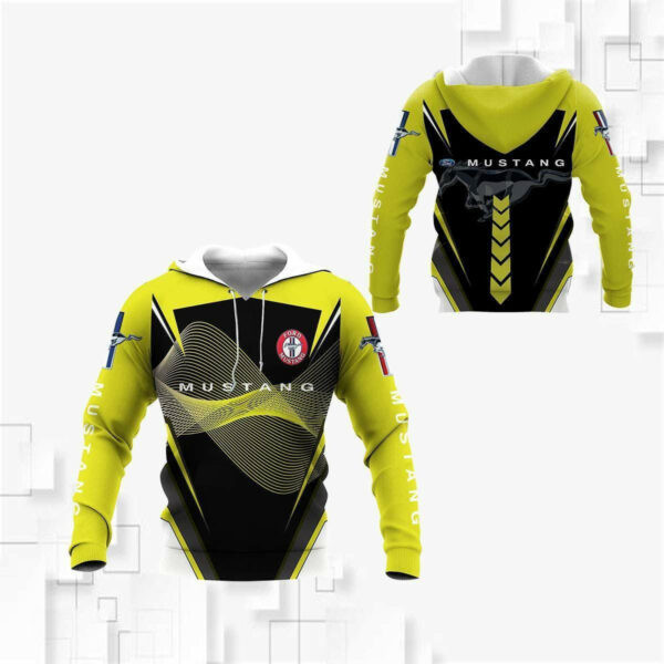 Ford Mustang Shirt 922, 3d Hoodie Zip Hoodie 836