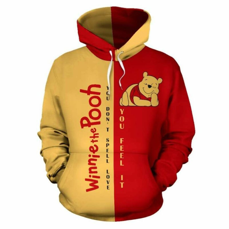 Winnie The Pooh Black And Gold Hoodie