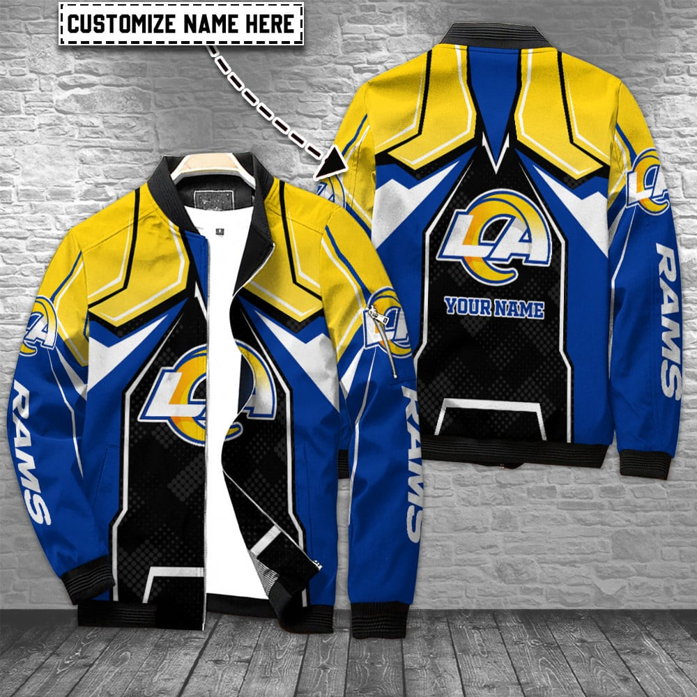 Los Angeles Rams Personalized Bomber Jacket BG650
