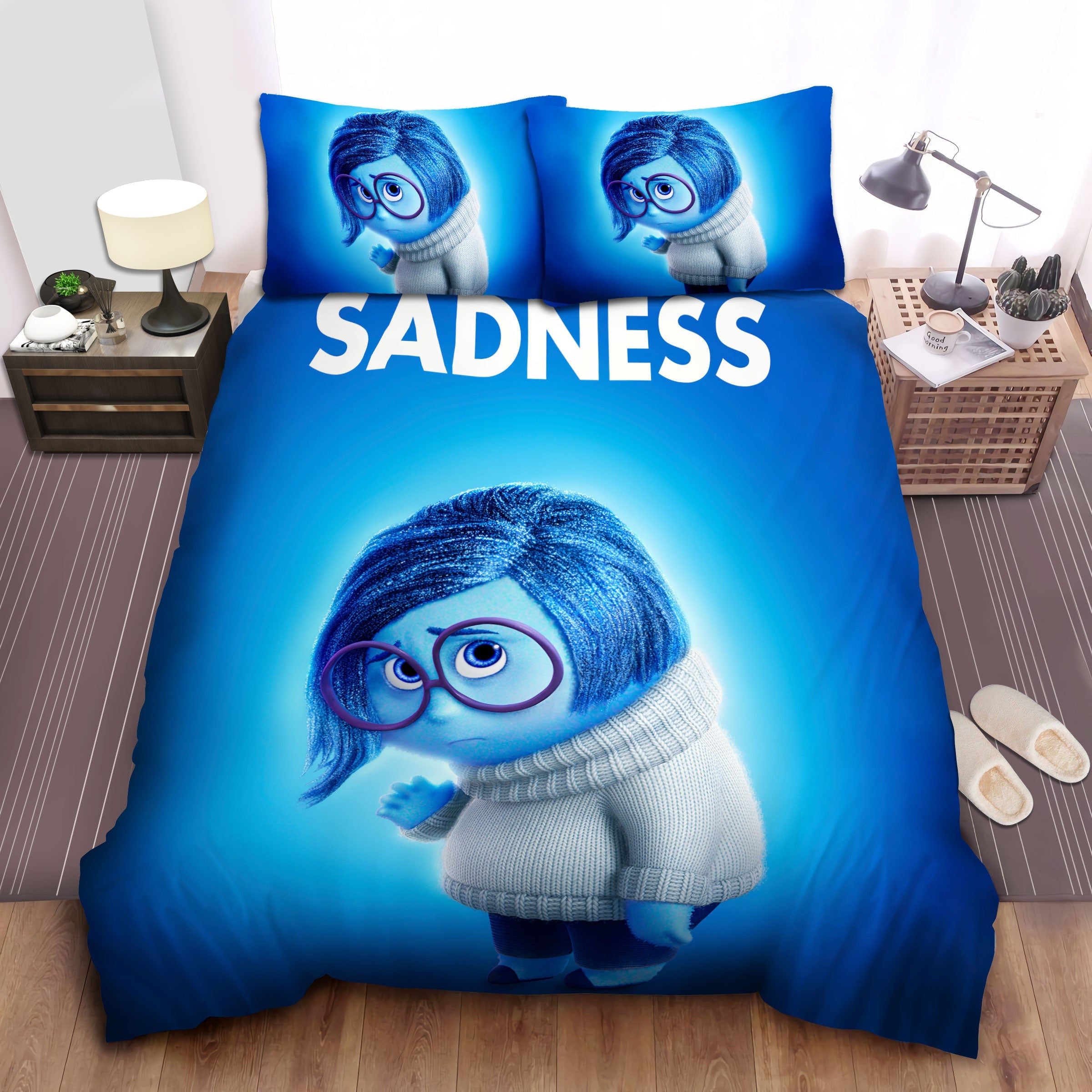 Inside Out Bedding Set DN Inside Out Sadness Emotion Of Riley Duvet Covers