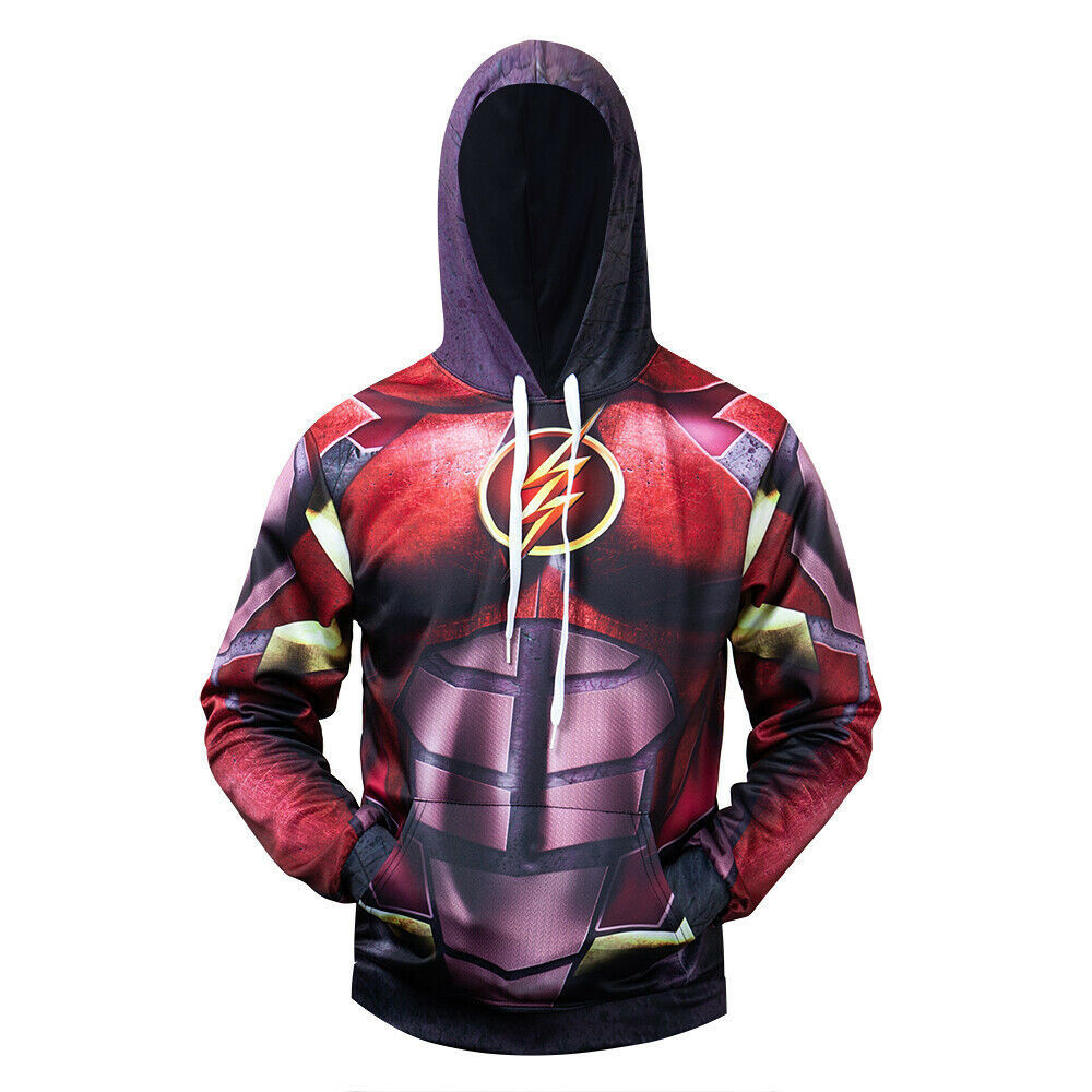 Costume Flash DC Suit Purple Mix 3D All Over Print Hoodie & Zip Hoodie