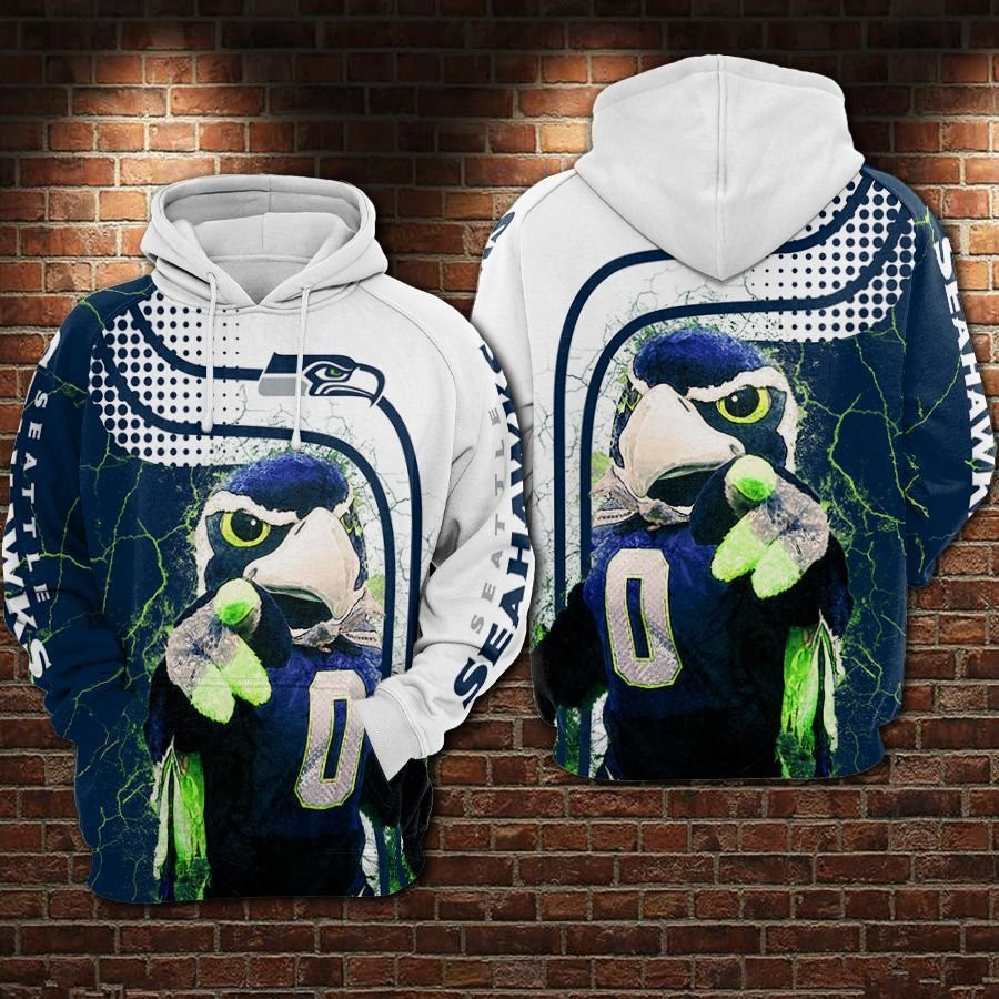 Seattle Seahawks Football Blue 3D All Over Print Hoodie & Zip Hoodie
