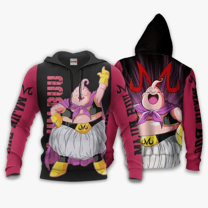 Fat Majin Buu Dragon Ball  3d Hoodie Zip Hoodie