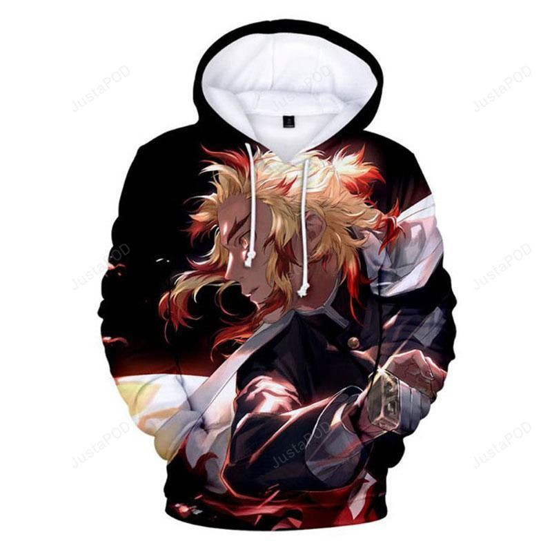 Unisex Demon Slayer 3D All Over Print Hoodie & Zip Hoodie