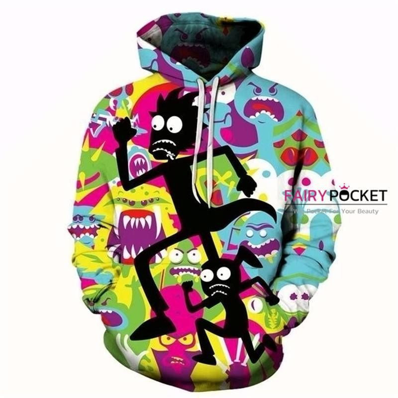 Rick and Morty 3D All Over Print Hoodie & Zip Hoodie