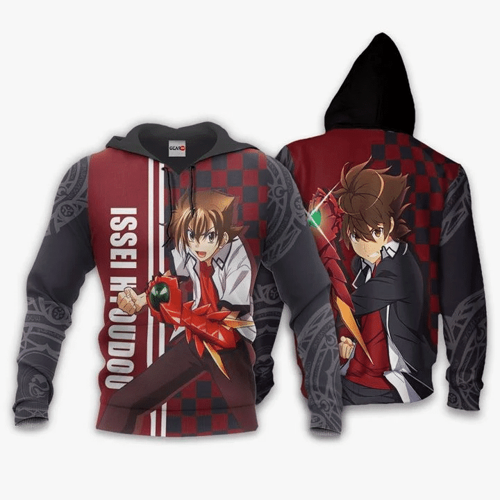 High School Dxd Issei Hyoudou 3d Hoodie Zip Hoodie
