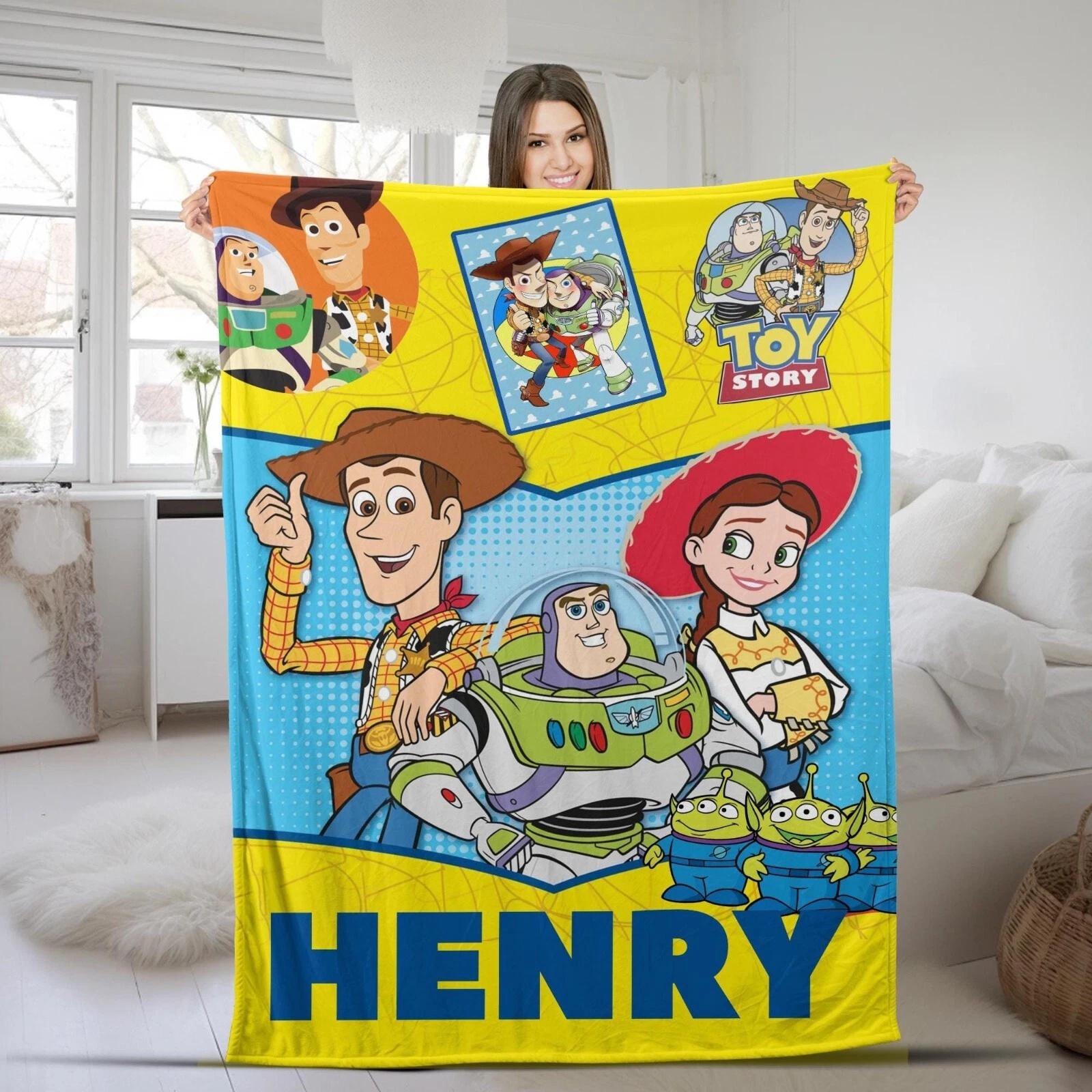 Personalized Pixar Toy Story Fleece Sherpa Blanket