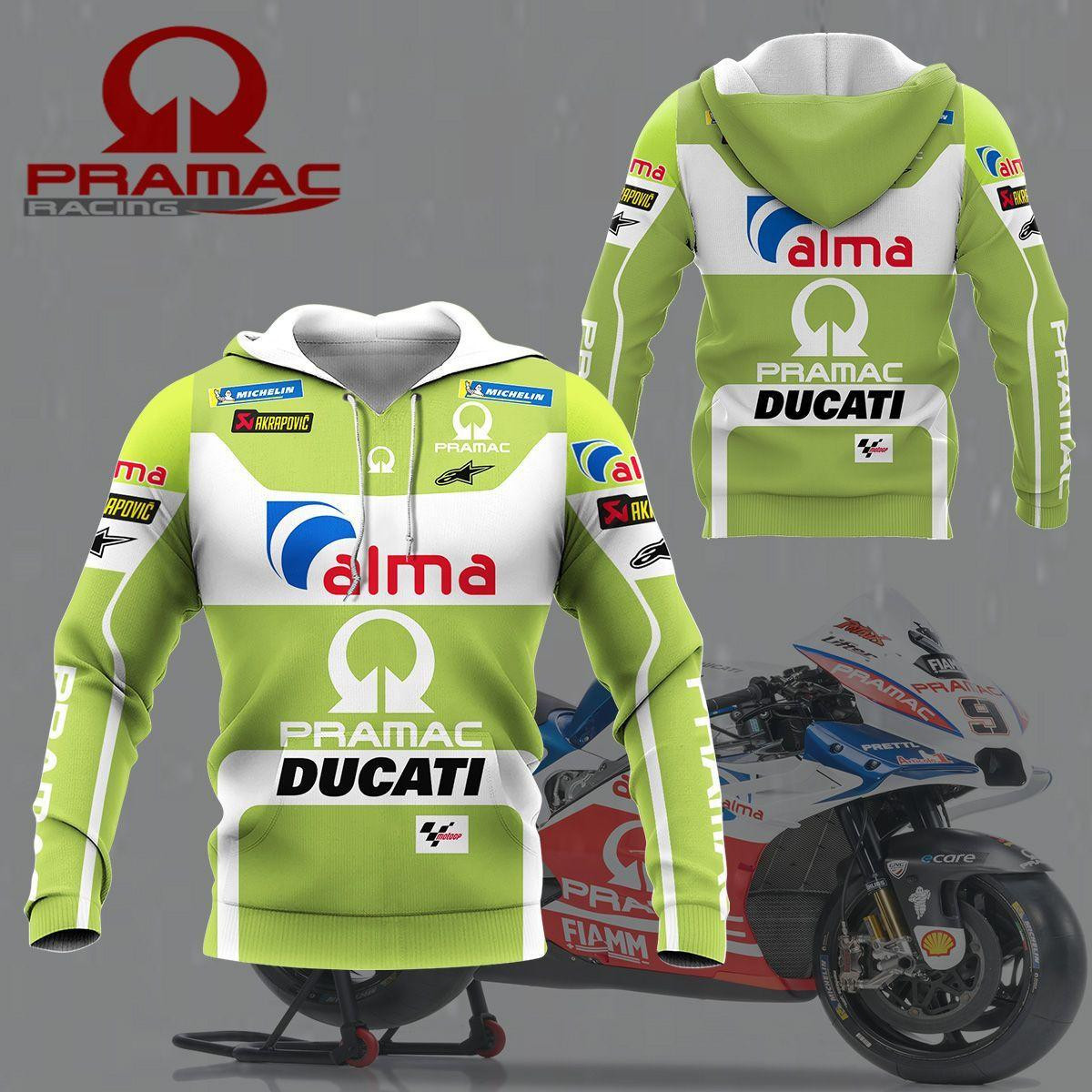 Alma Ducati Racing All Over Print Hoodie, Zip Hoodie 417
