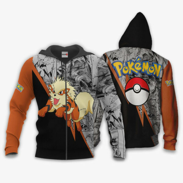 Arcanine Anime Pokemon 1k714 Cartoon Graphic Outfits Aop 3d Hoodie, Zip Hoodie 205