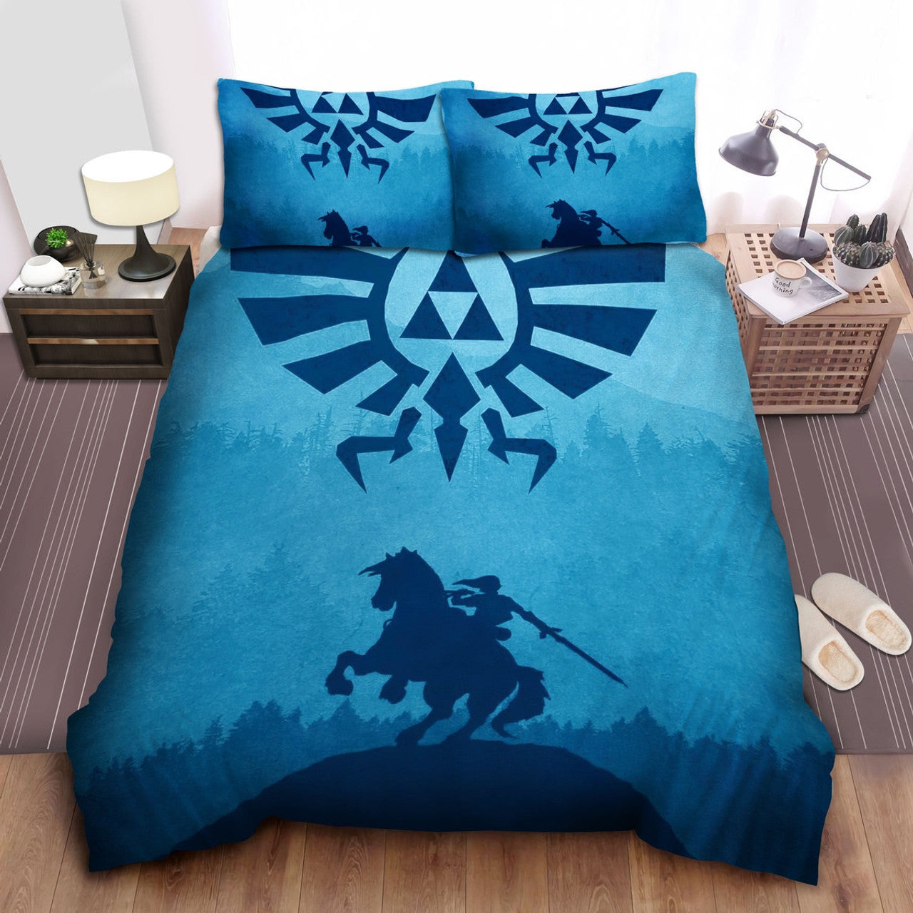 The Legend Of Zelda Bedding Set Link On Horse The Royal Crest Duvet Covers