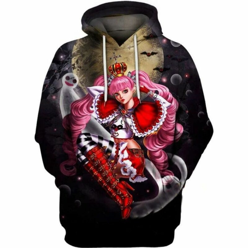 Perona One Piece Over Print 3d Hoodie Zip Hoodiee