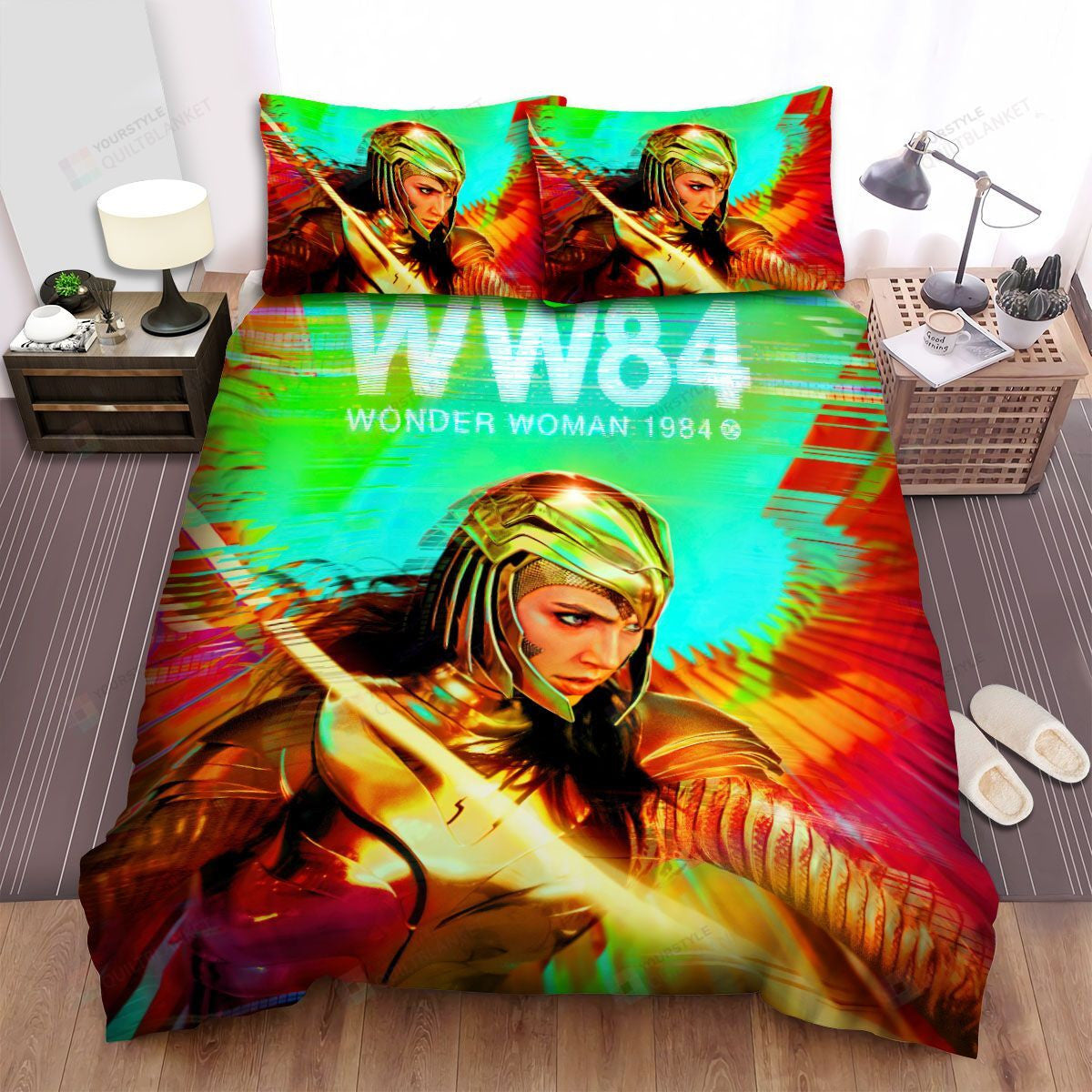 Wonder Woman Bedding Set DC Wonder Woman 1984 Movie Poster Duvet Covers