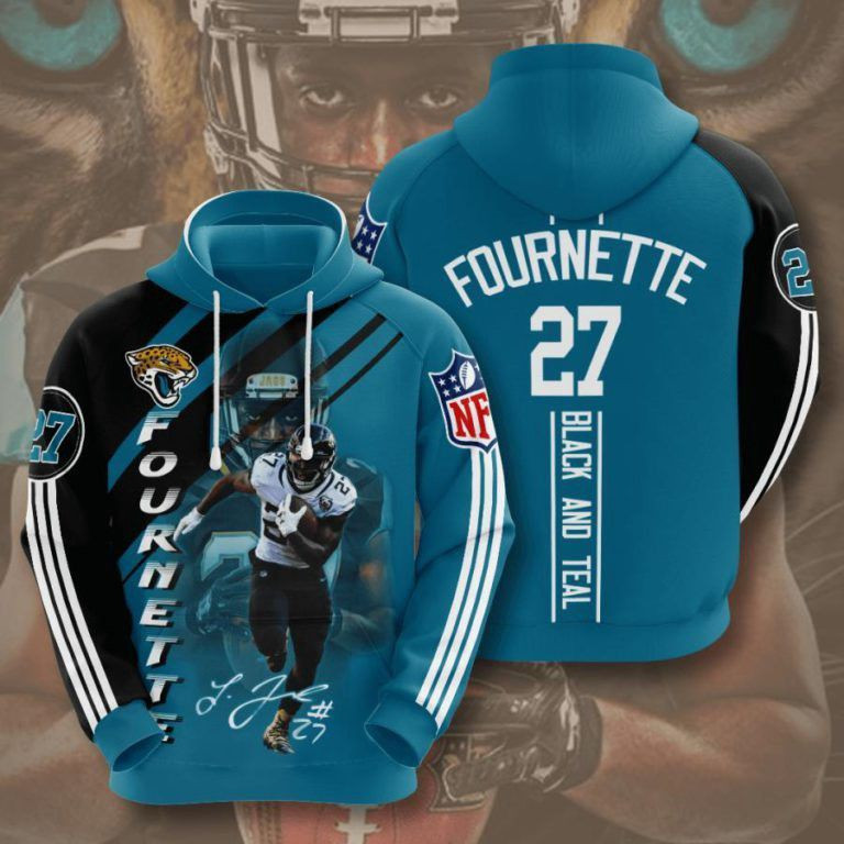 Jacksonville Jaguars Number 27 3D All Over Print Hoodie & Zip Hoodie