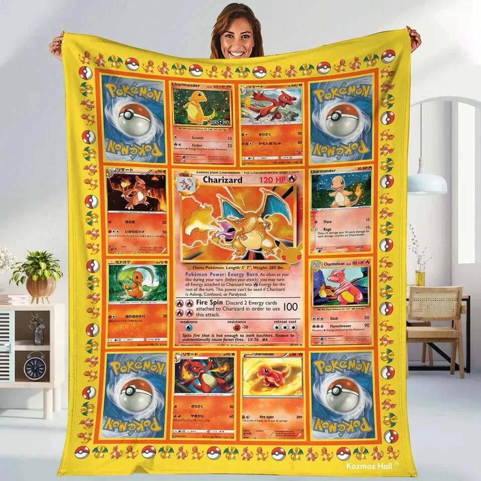 Trading Card Fleece Sherpa Blanket
