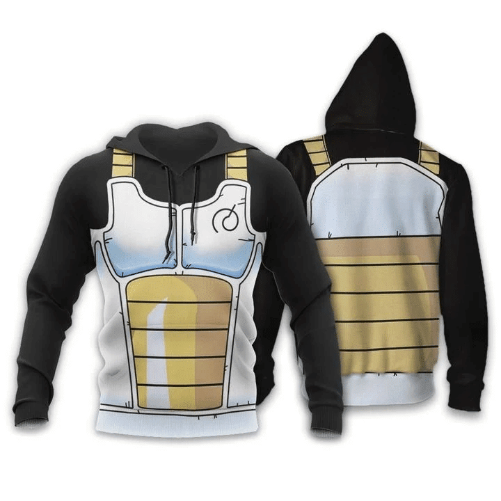 Vegeta Saiyan Battle Dragon Ball 3d Hoodie Zip Hoodie