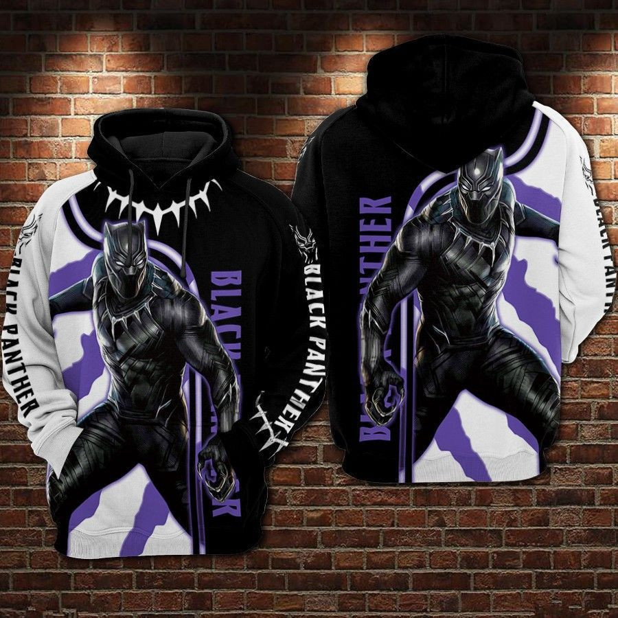Black Panther Marvel Comics Walt Disney 3D All Over Print Hoodie & Zip Hoodie