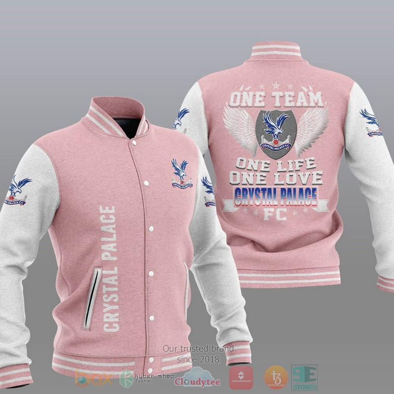 Crystal Palace FC Pink One Team Baseball Jacket