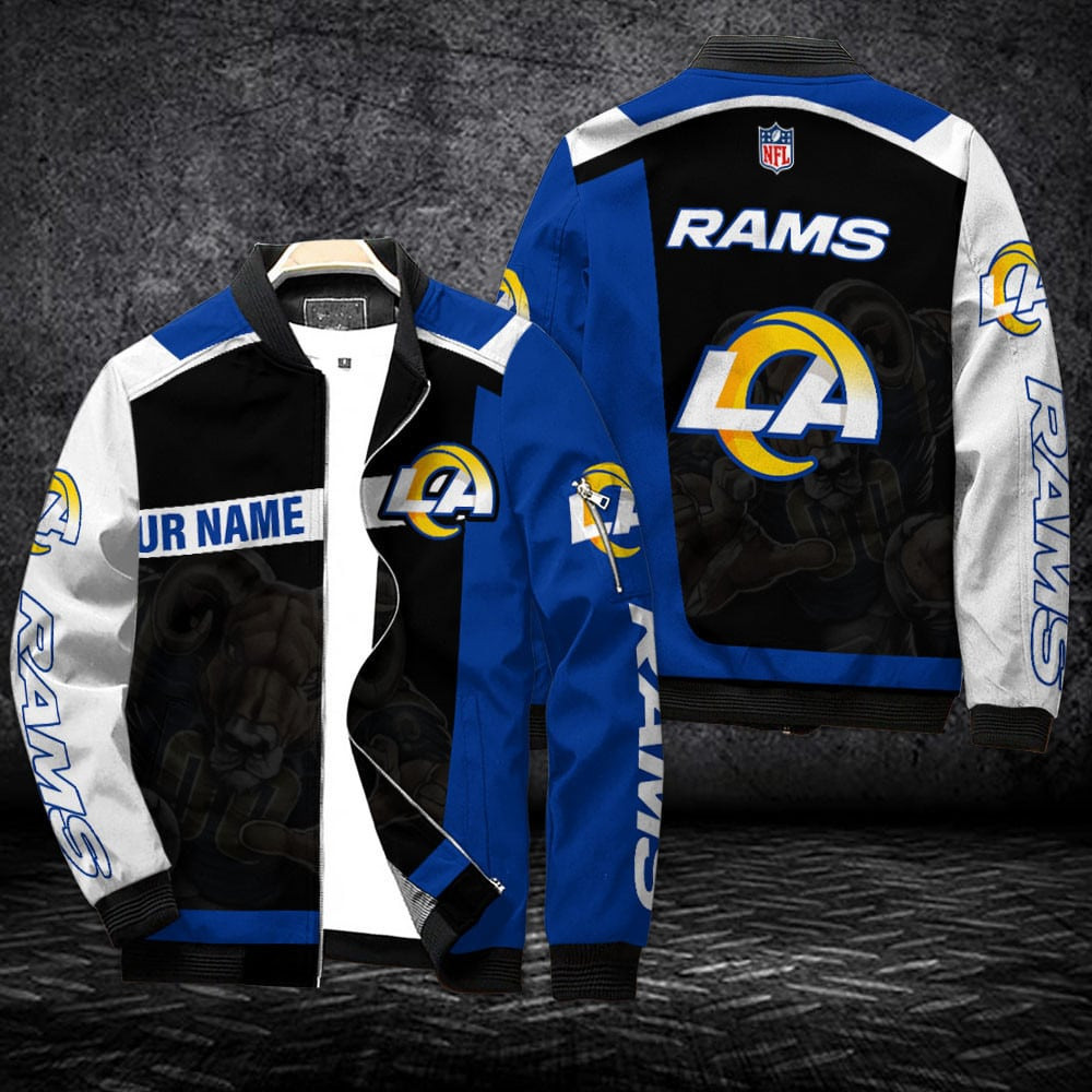 Los Angeles Rams Personalized Bomber Jacket BG192