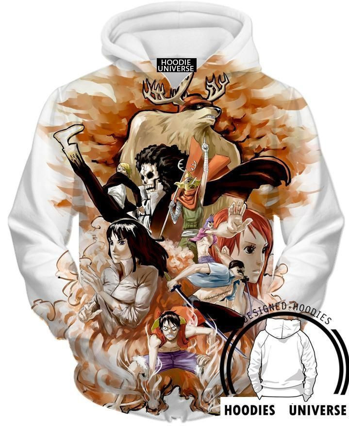 One piece Full Crew 3D All Over Print Hoodie & Zip Hoodie