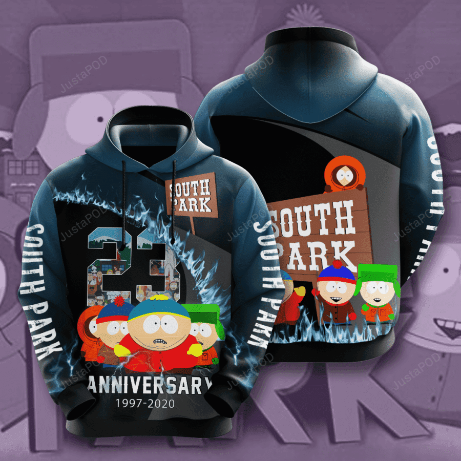South Park Movie Character Anniversary 23 Years 3D All Over Print Hoodie & Zip Hoodie