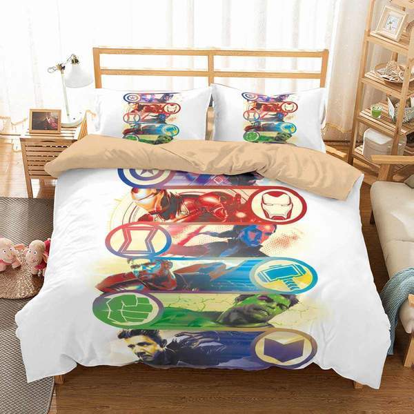 MV Bedding Set Avengers Symbols And Colors Duvet Covers