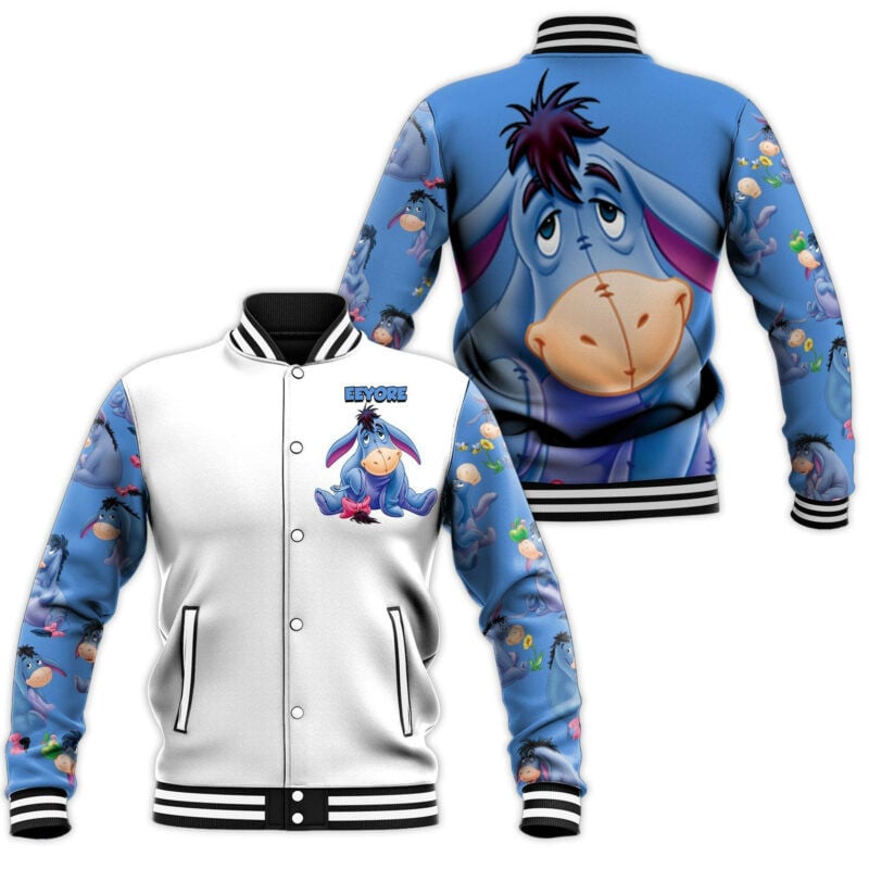Eeyore Disney Gift All Over Print Baseball Jacket