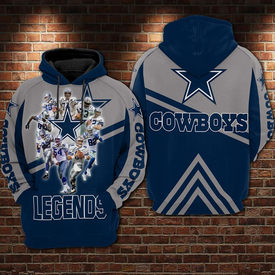 Cowboys Football Anniversary 3D All Over Print Hoodie & Zip Hoodie