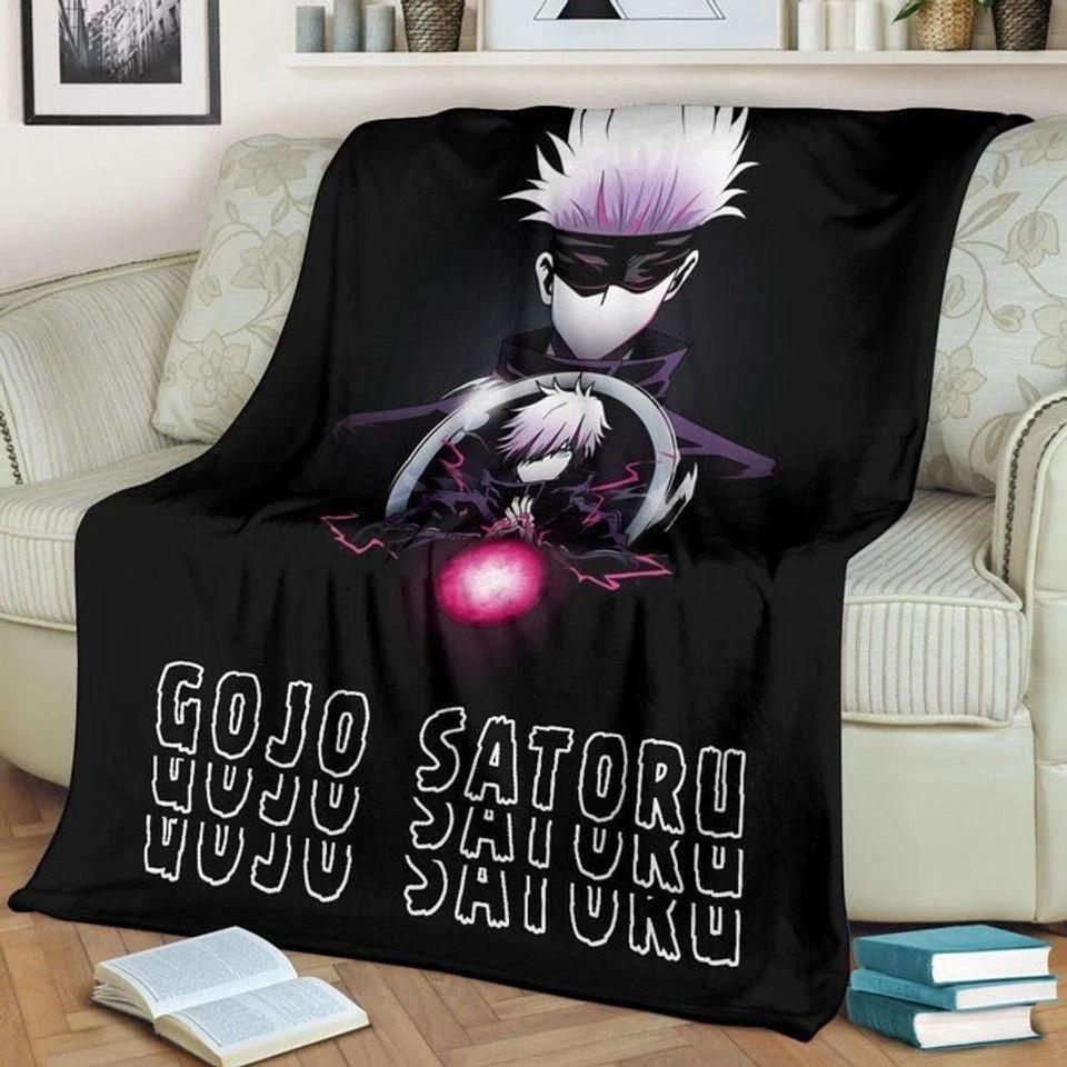 Satoru Gojo Fleece Sherpa Blanket