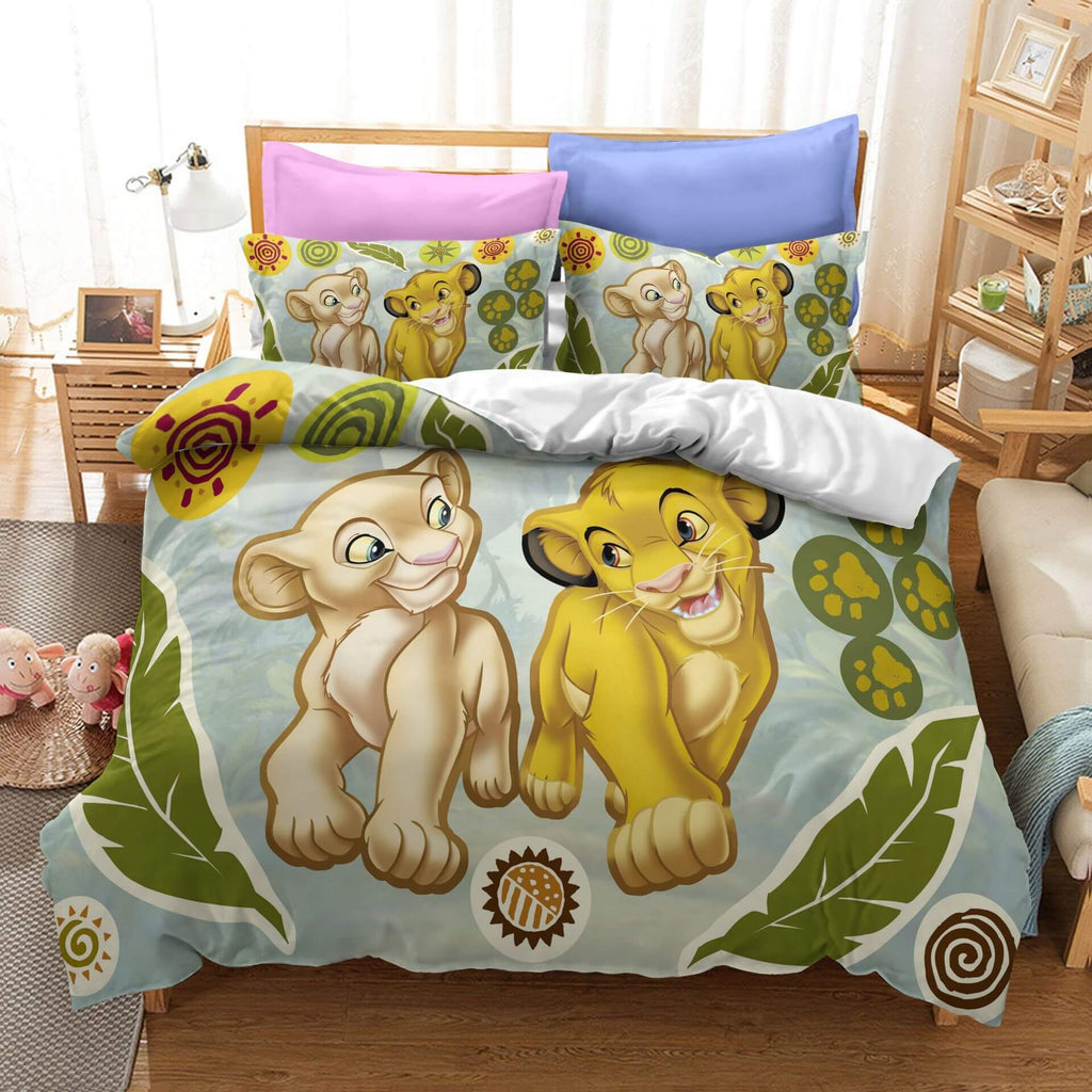 LK Bedding Set DN The Simba And Nala As Cub Duvet Covers