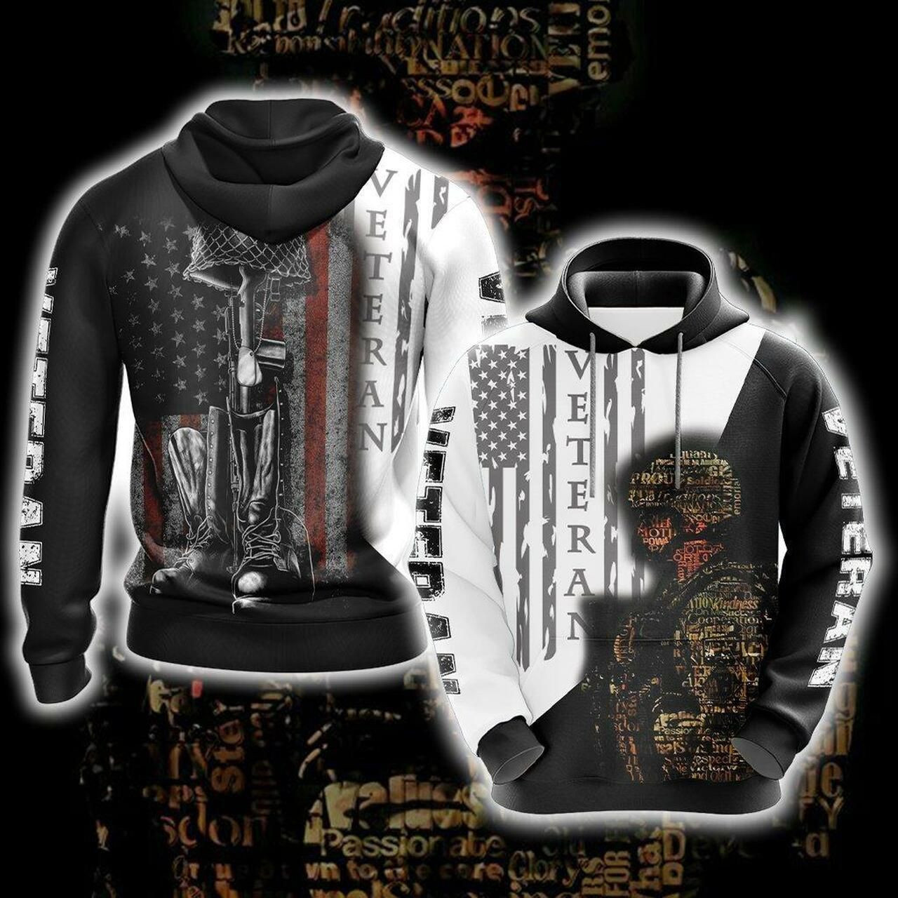 Veteran New Look Unisex 3D All Over Print Hoodie & Zip Hoodie