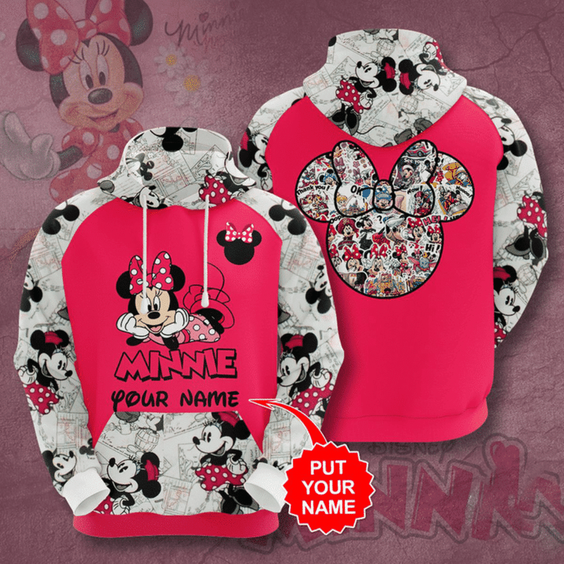 Personalized Minnie 3d Hoodie