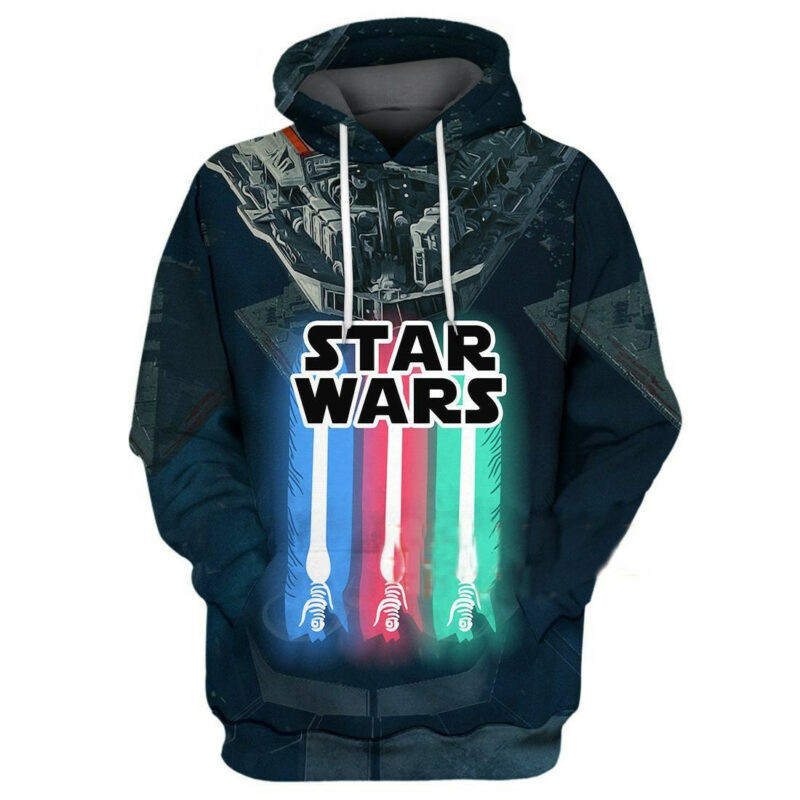 Star Wars Lightsaber 3d Hoodie Zip Hoodie