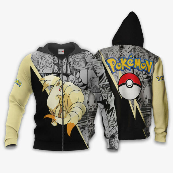 Ninetales Anime Pokemon 1k793 Cartoon Graphic Outfits Aop 3d Hoodie Zip Hoodie 2375