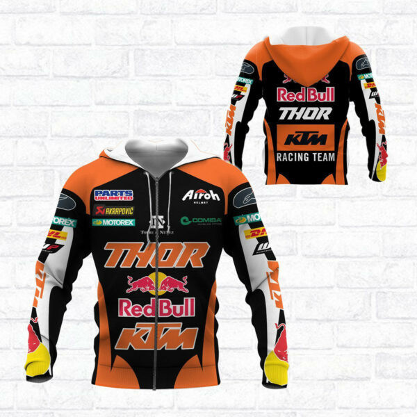 Red Bull Ktm Factory Racing F1 8k99 3d Zip Hoodie Hoodie Ii0 2617