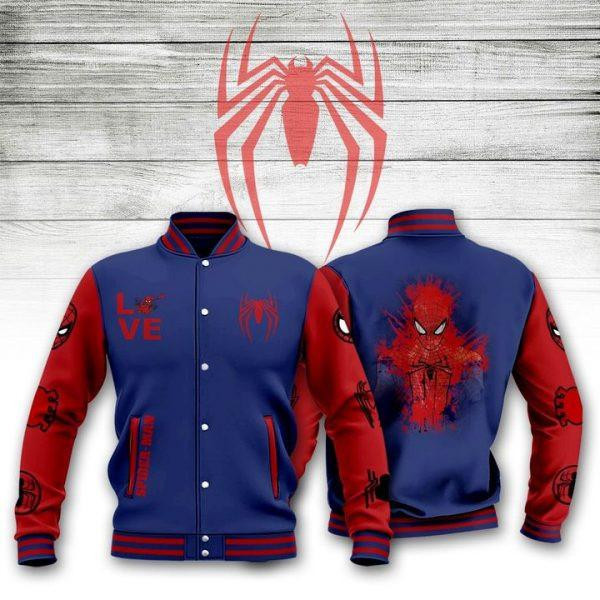 Spider-man Marvel Comics, Spiderman Logo, Love Spiderman Baseball Jacket 08