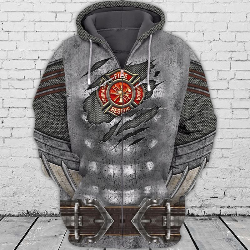 Firefighter Honor  3d Hoodie Zip Hoodie