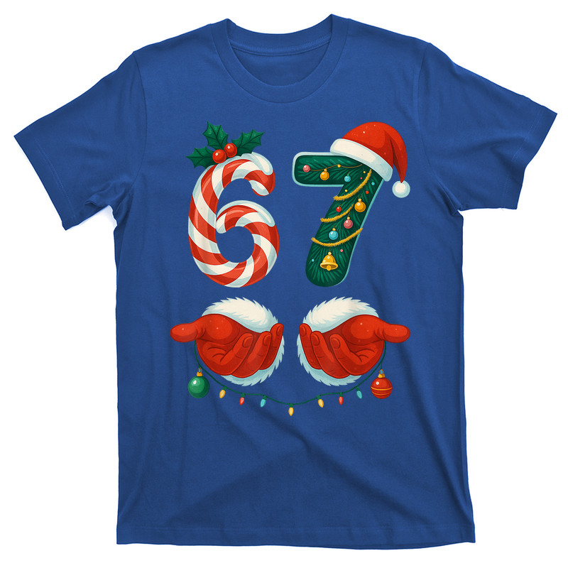 67 Christmas 6 7 Meme Pajamas Holiday Gen Alpha Slang T-Shirt