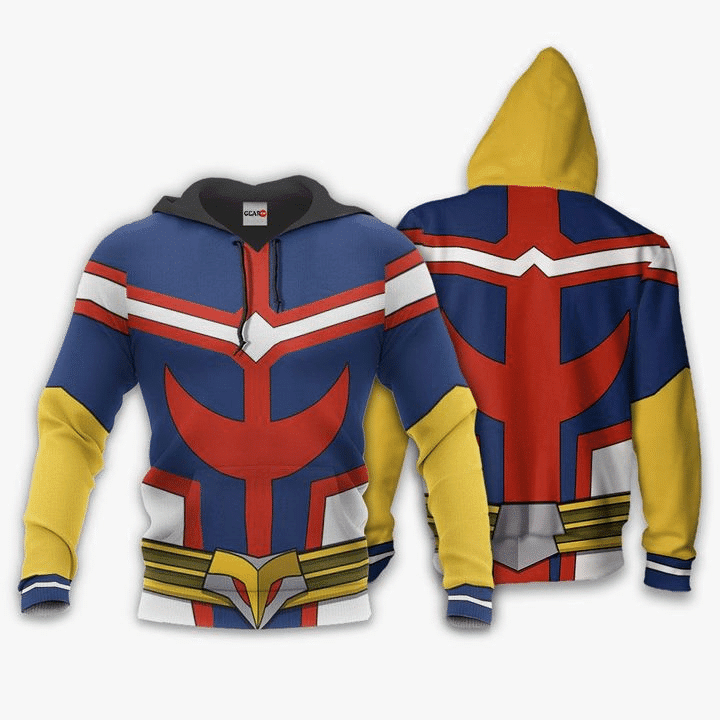 All Might My Hero Academia 3d Hoodie Zip Hoodie
