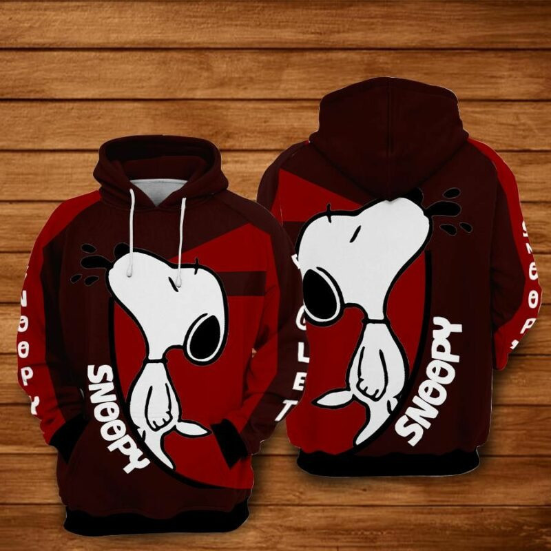 Snoopy Cartoon Peanuts 7 Over Print 3d Hoodie Zip Hoodie