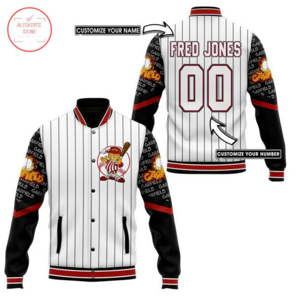 Garfield Personalized Varsity Baseball Jacket 339