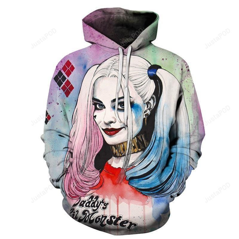 Harlley Quinn 3D All Over Print Hoodie & Zip Hoodie