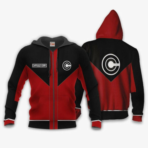 Capsule Corp Uniform Dragon Ball Z Anime 1k288 Cartoon Graphic Outfits Aop 3d Hoodie, Zip Hoodie 1296