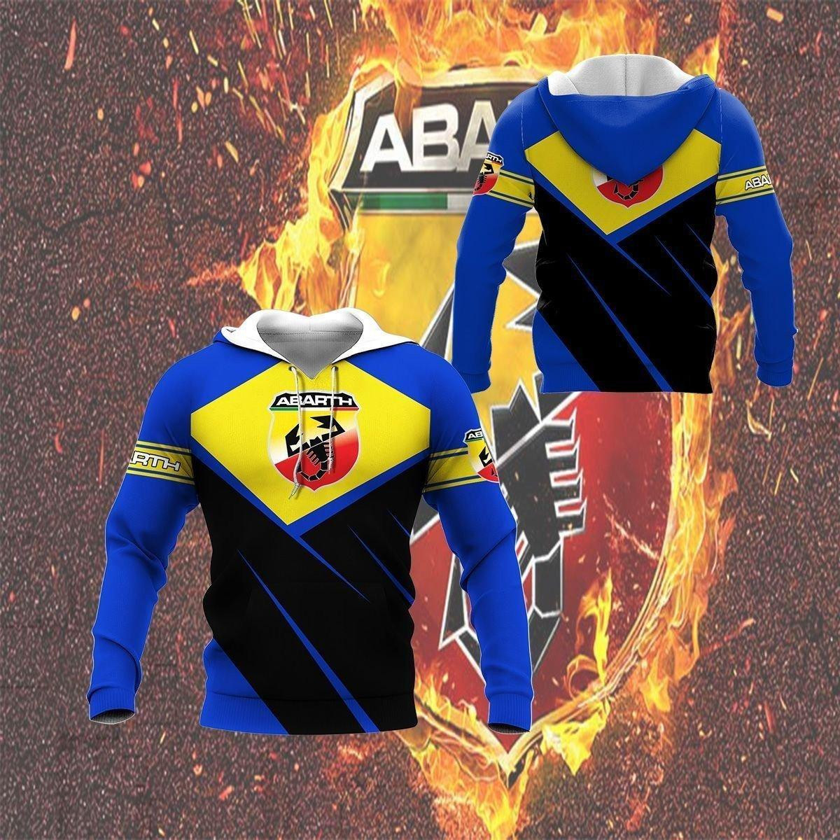Abarth Shirt 10, 3d Hoodie Zip Hoodie