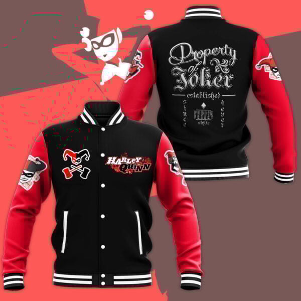 Harley Quinn, Property Of Joker Baseball Jacket 72