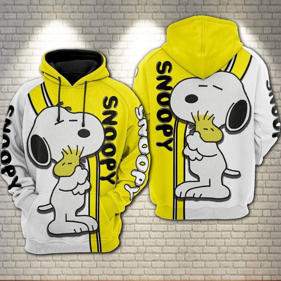 Snoopy The Peanuts, Snoopy And Woodstock Ver23 Aop Hoodie