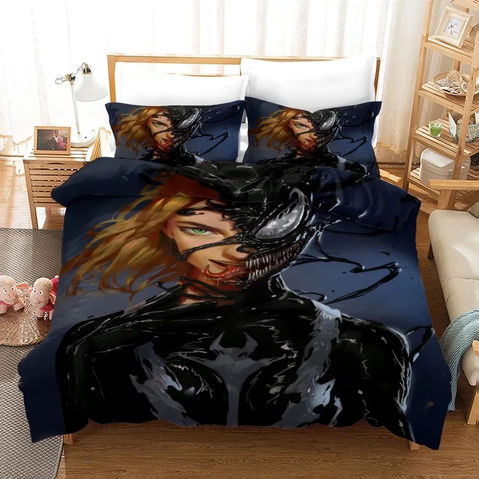 Venom Bedding Set MV Female Venom Graphic Duvet Covers