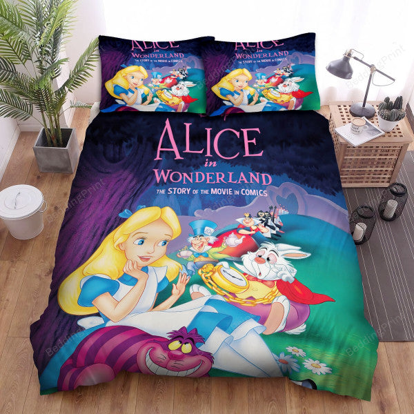 Alice In Wonderland Bedding Set Alice In The Wonderland Characters Duvet Covers